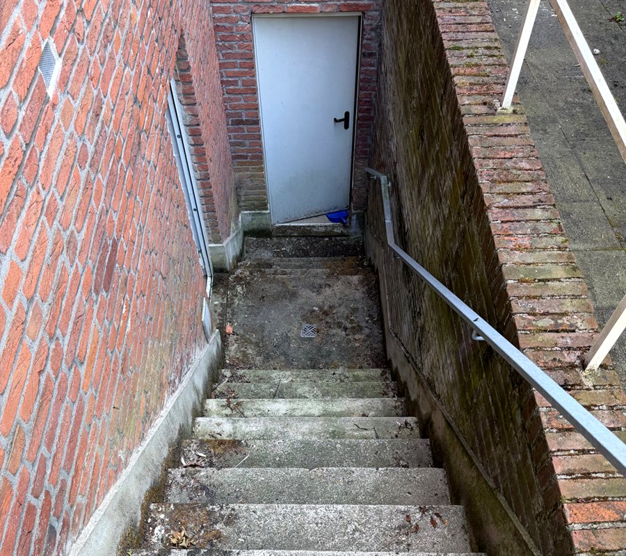 Kellerzugang vorher – ungereinigt