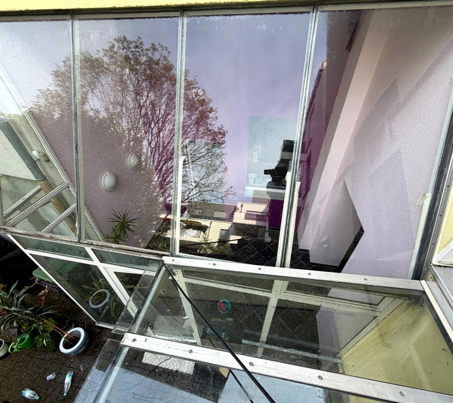 Wintergartenfenster nachher – streifenfrei